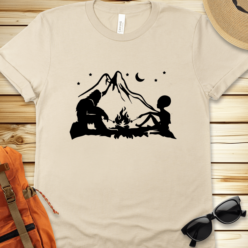 Alien Yeti Campfire Tshirt