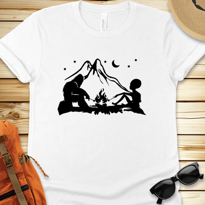 Alien Yeti Campfire Tshirt