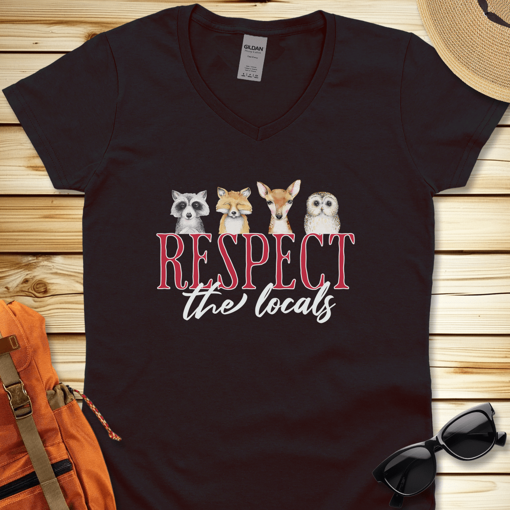 Respect The Locals V-Neck Tshirt