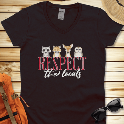 Respect The Locals V-Neck Tshirt