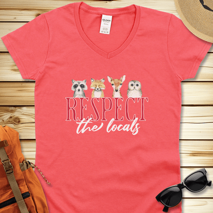 Respect The Locals V-Neck Tshirt