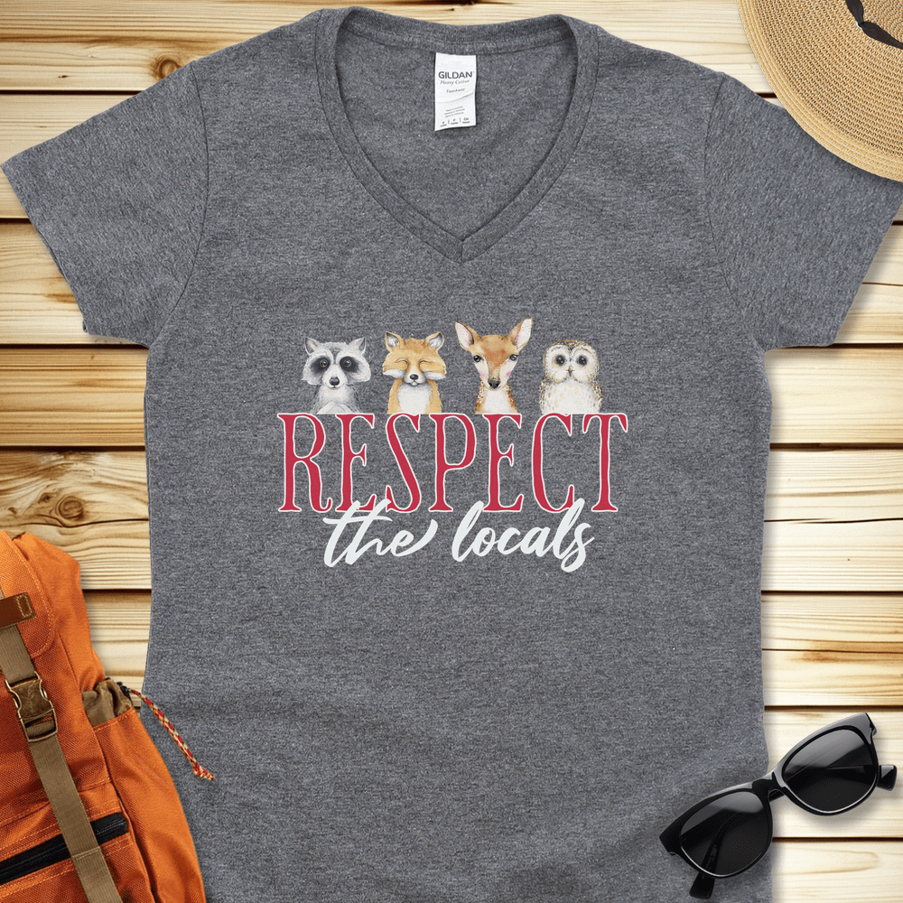 Respect The Locals V-Neck Tshirt