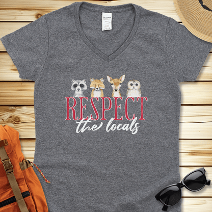 Respect The Locals V-Neck Tshirt