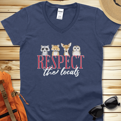 Respect The Locals V-Neck Tshirt