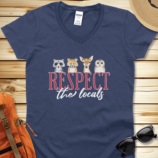 Respect The Locals V-Neck Tshirt