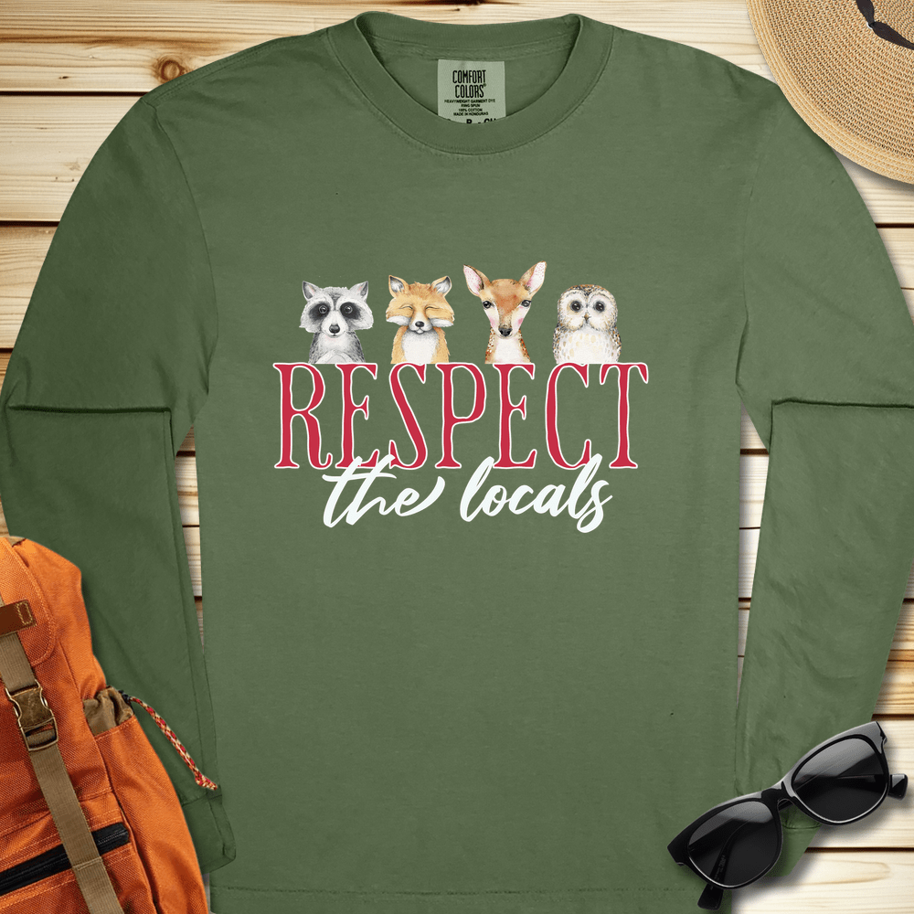 Respect The Locals Long Sleeve Tshirt