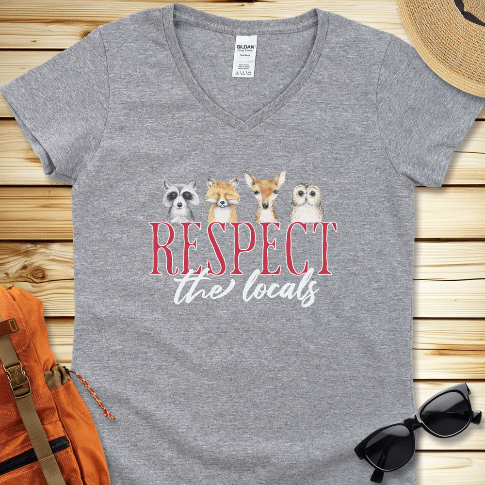 Respect The Locals V-Neck Tshirt