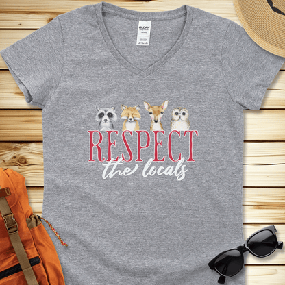 Respect The Locals V-Neck Tshirt