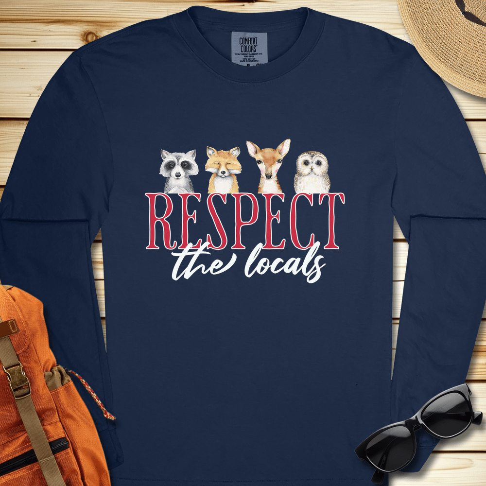 Respect The Locals Long Sleeve Tshirt