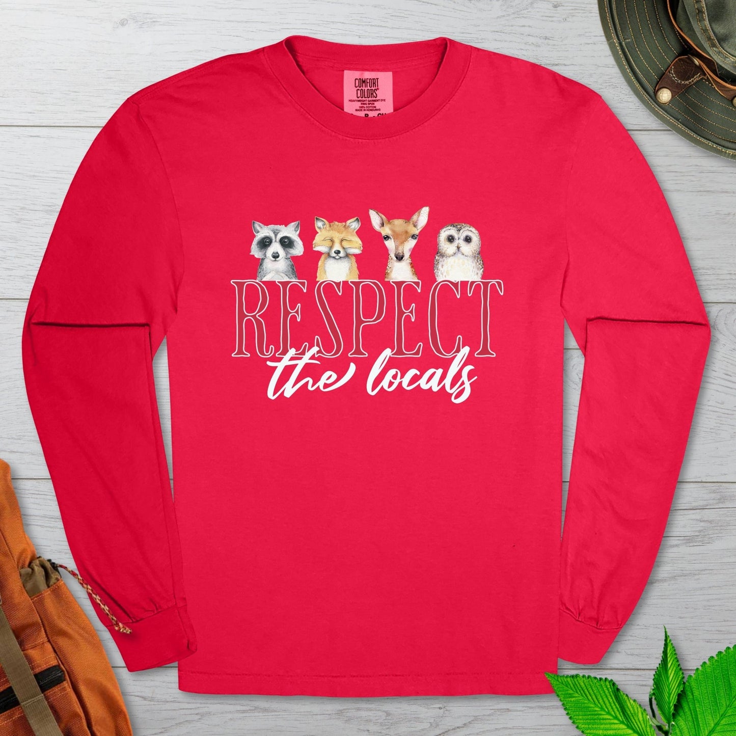 Respect The Locals Long Sleeve Tshirt