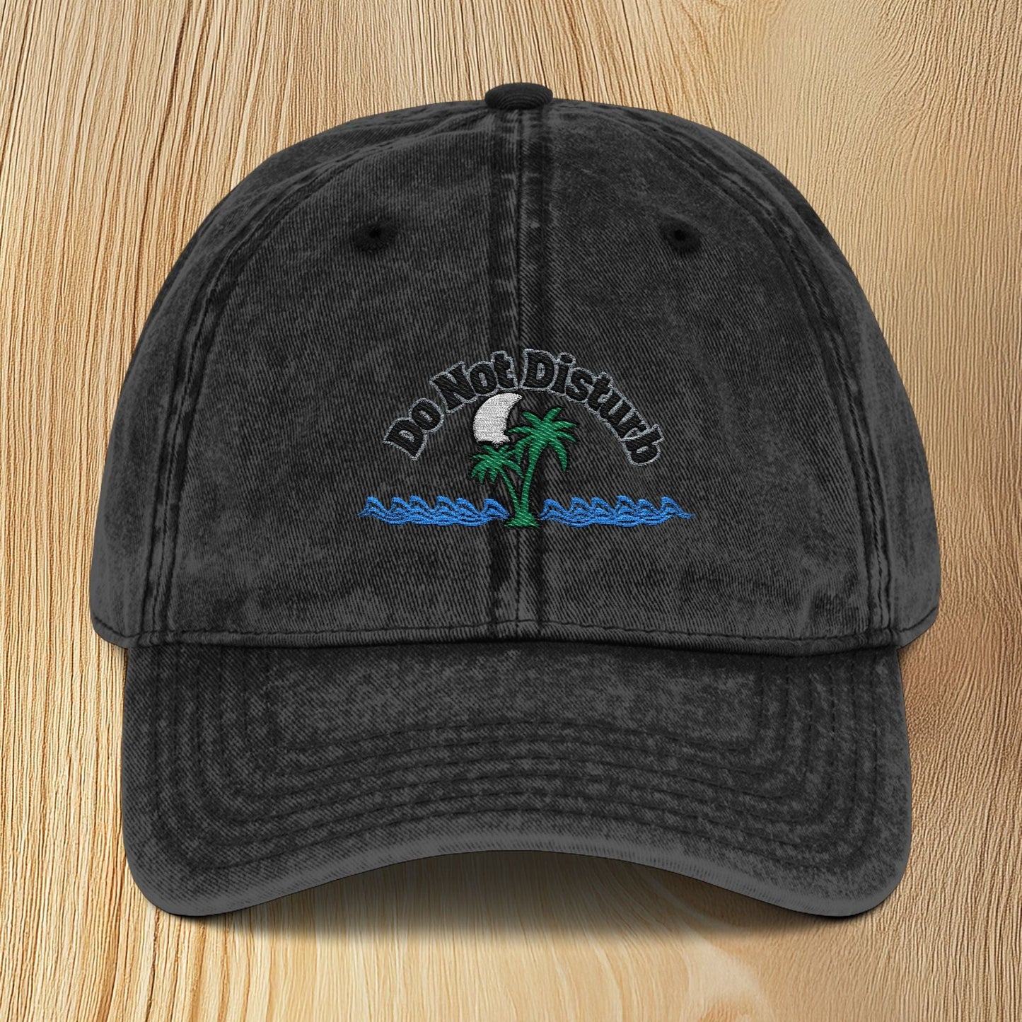 Vintage 'Do Not Disturb' Embroidered Baseball Cap