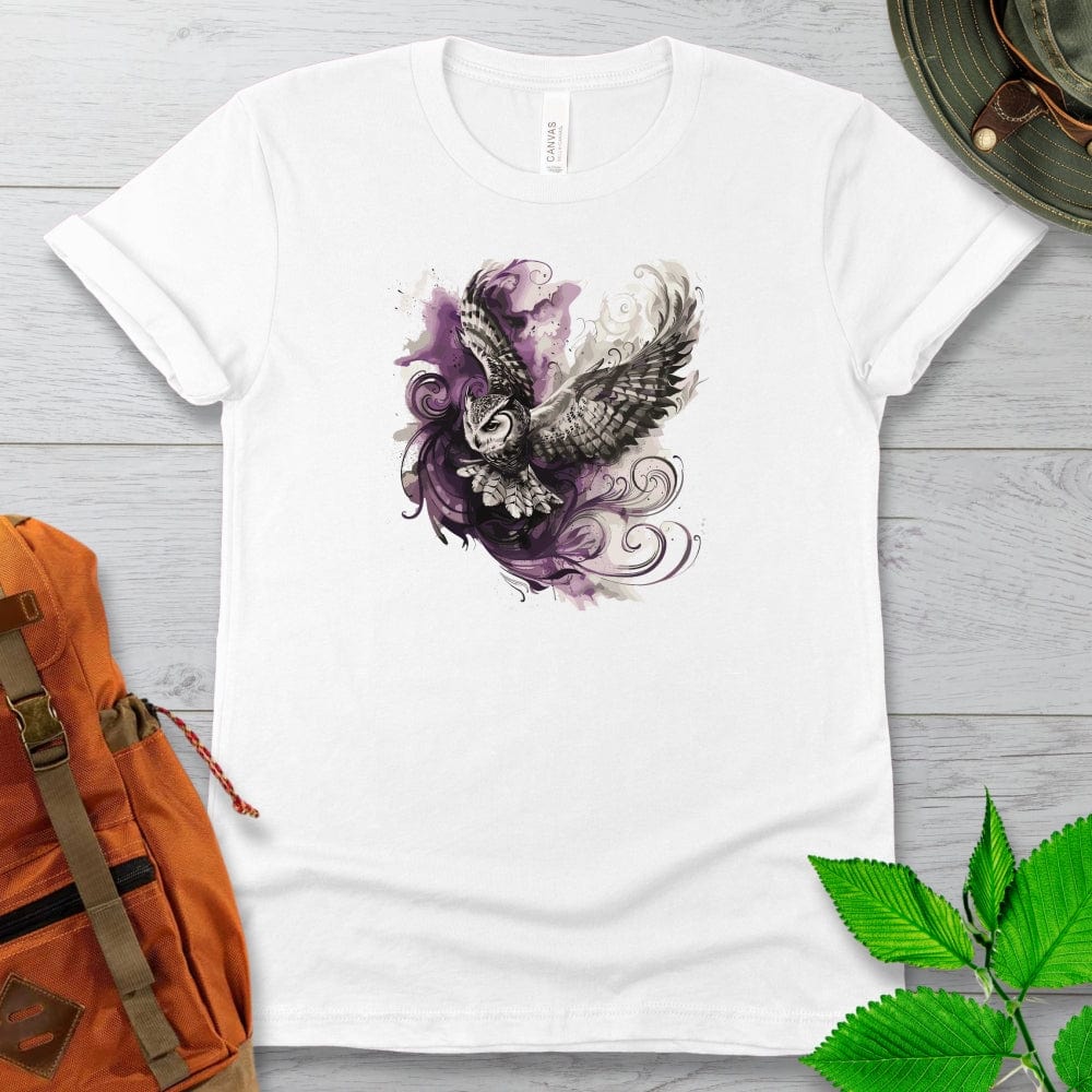 Owl In Flight Tshirt