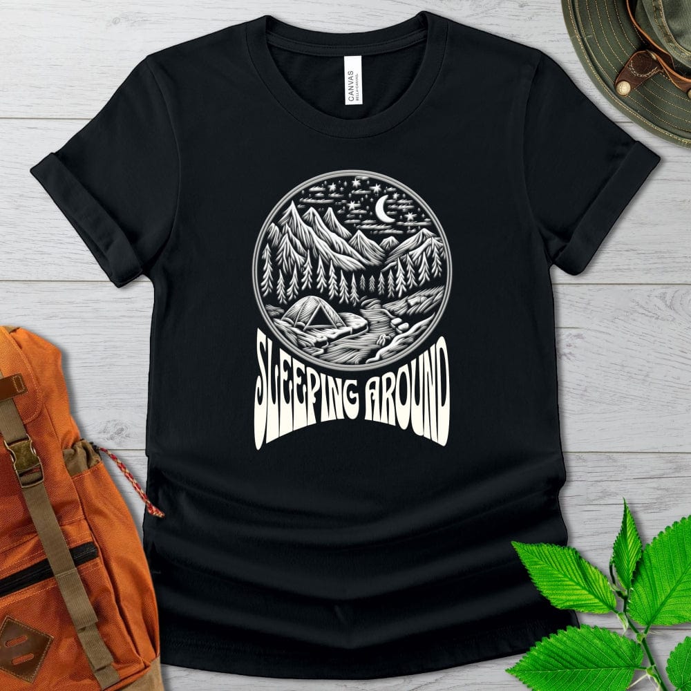 Sleeping Around Camping Tshirt