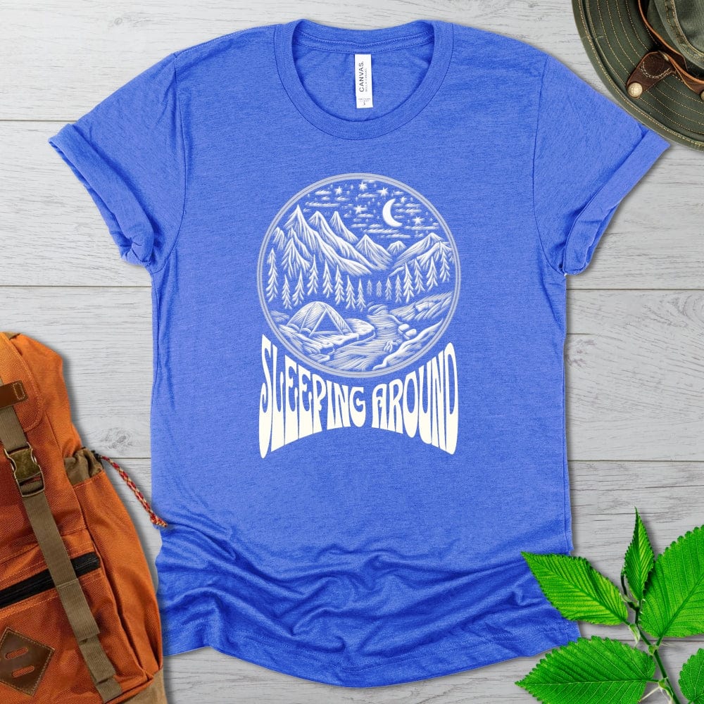 Sleeping Around Camping Tshirt