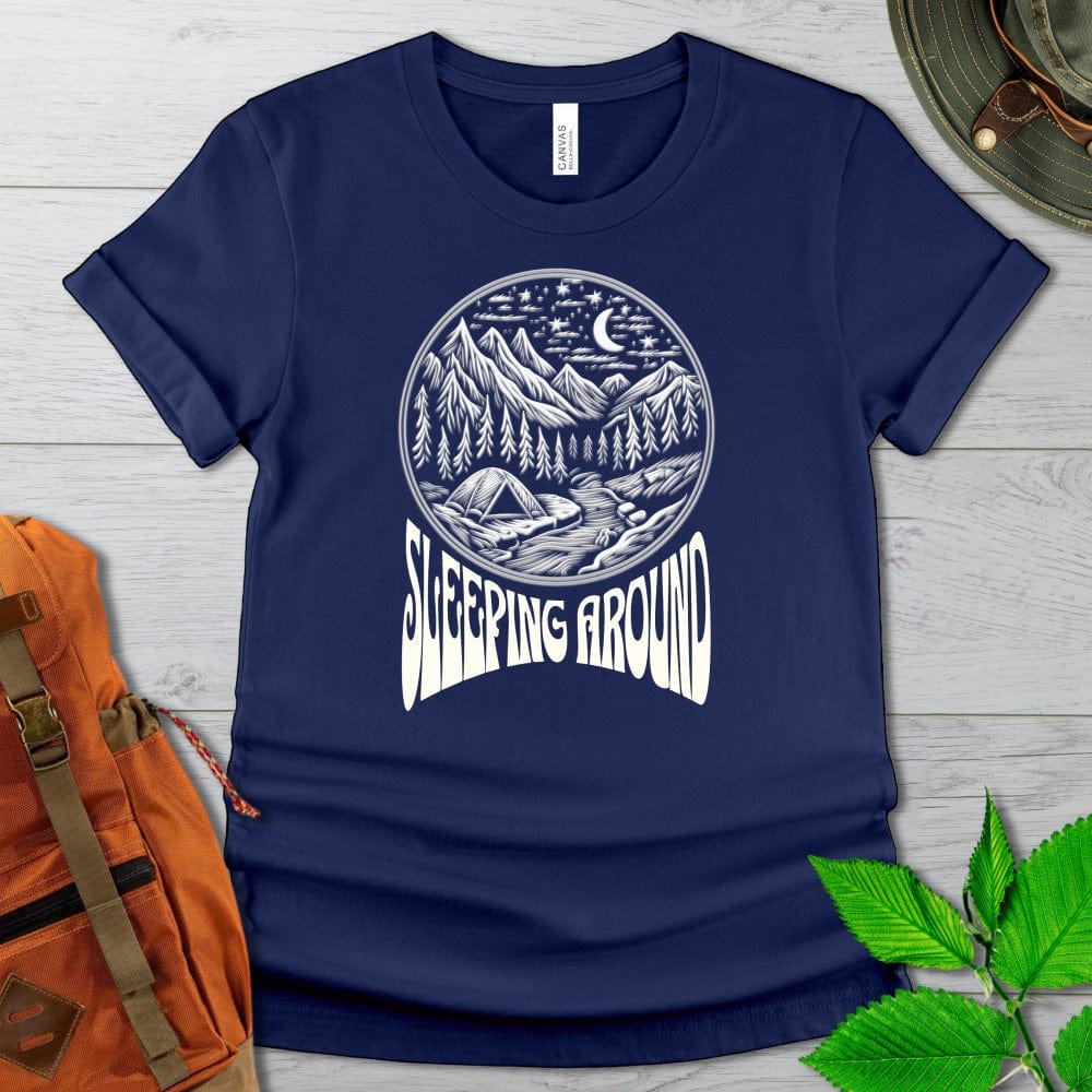 Sleeping Around Camping Tshirt