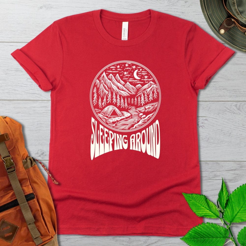 Sleeping Around Camping Tshirt