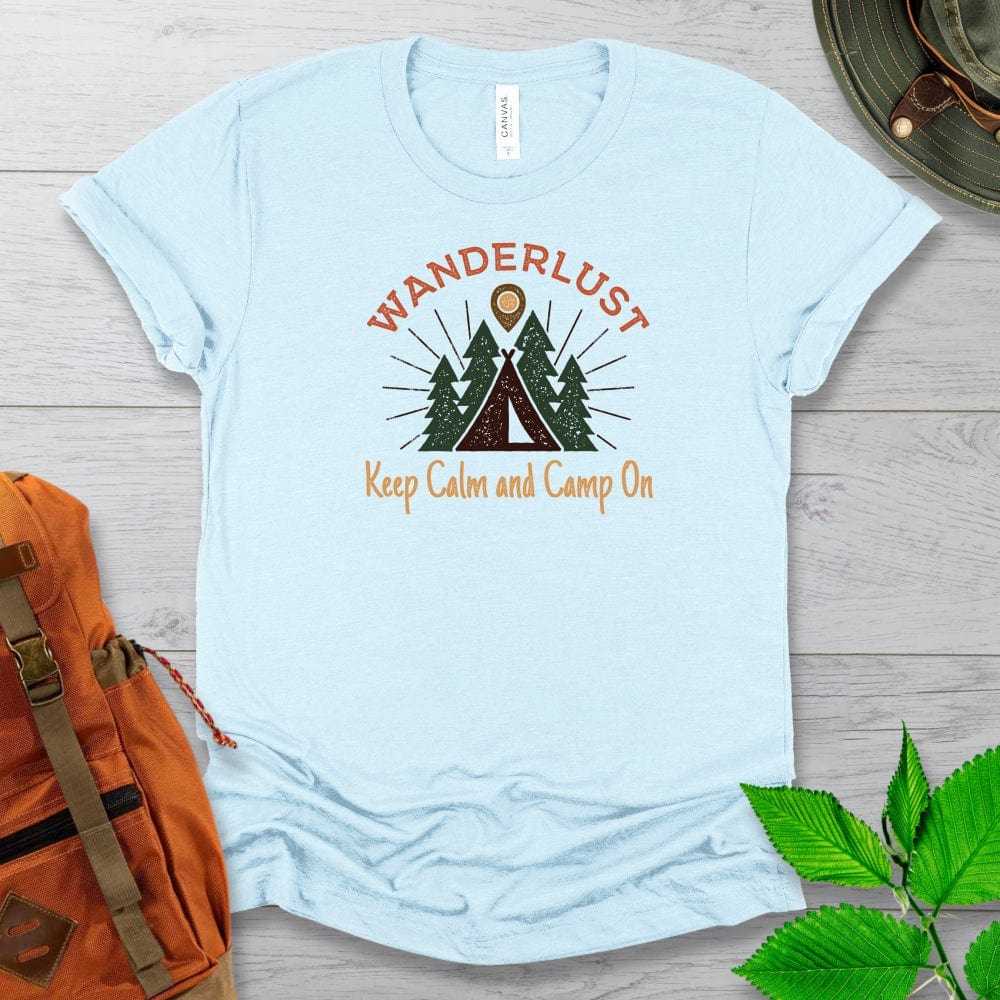 Keep Calm and Camp On Tshirt