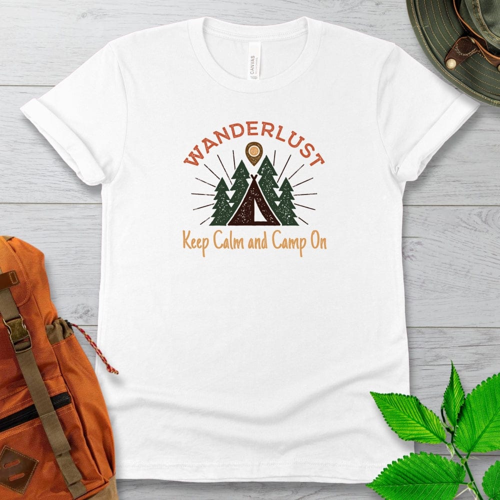 Keep Calm and Camp On Tshirt