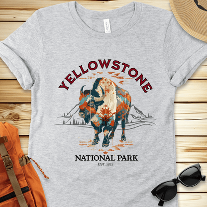 Yellowstone National Park Bison Tshirt