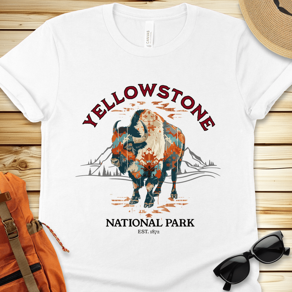 Yellowstone National Park Bison Tshirt