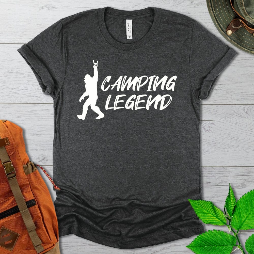 Bigfoot Camping Legend Tshirt