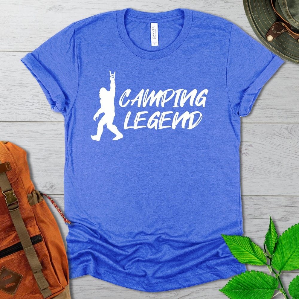 Bigfoot Camping Legend Tshirt