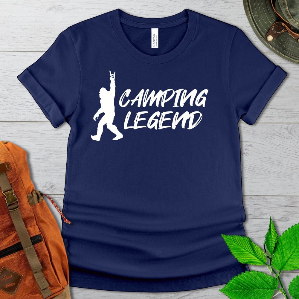 Bigfoot Camping Legend Tshirt