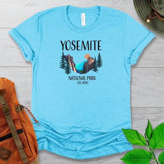 Yosemite National Park Illustration Tshirt