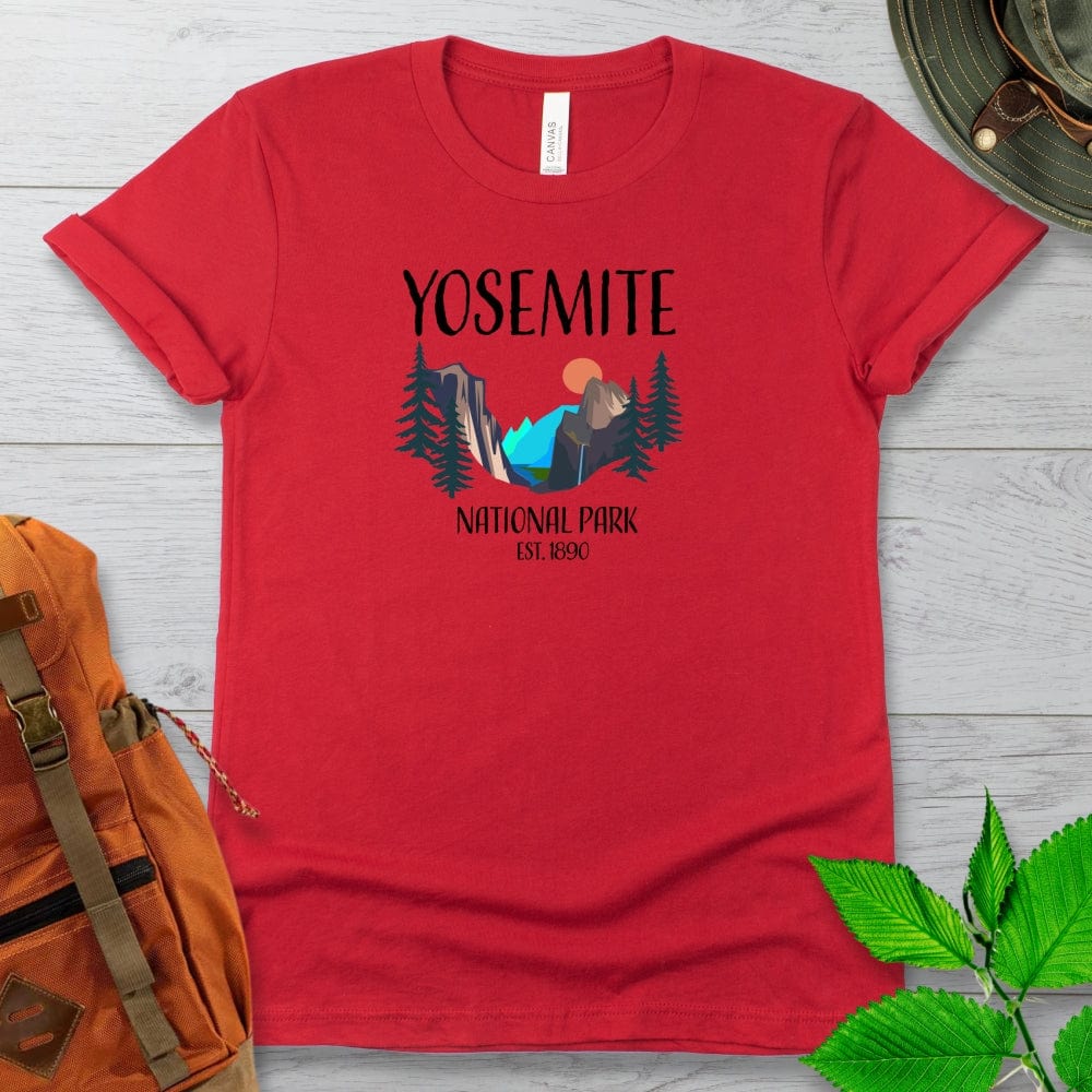 Yosemite National Park Illustration Tshirt