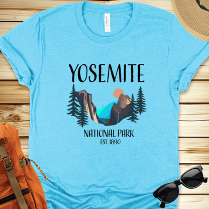 Yosemite National Park Illustration Tshirt