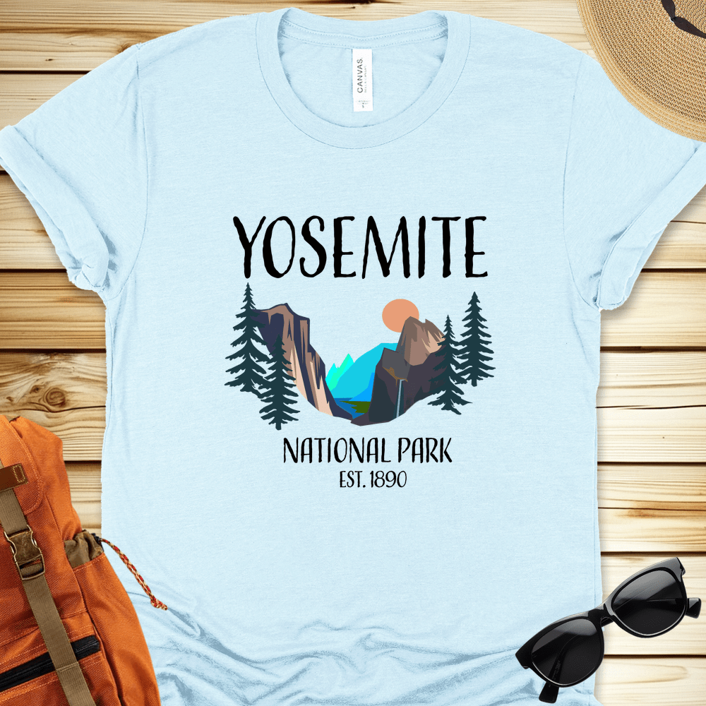 Yosemite National Park Illustration Tshirt