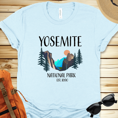 Yosemite National Park Illustration Tshirt