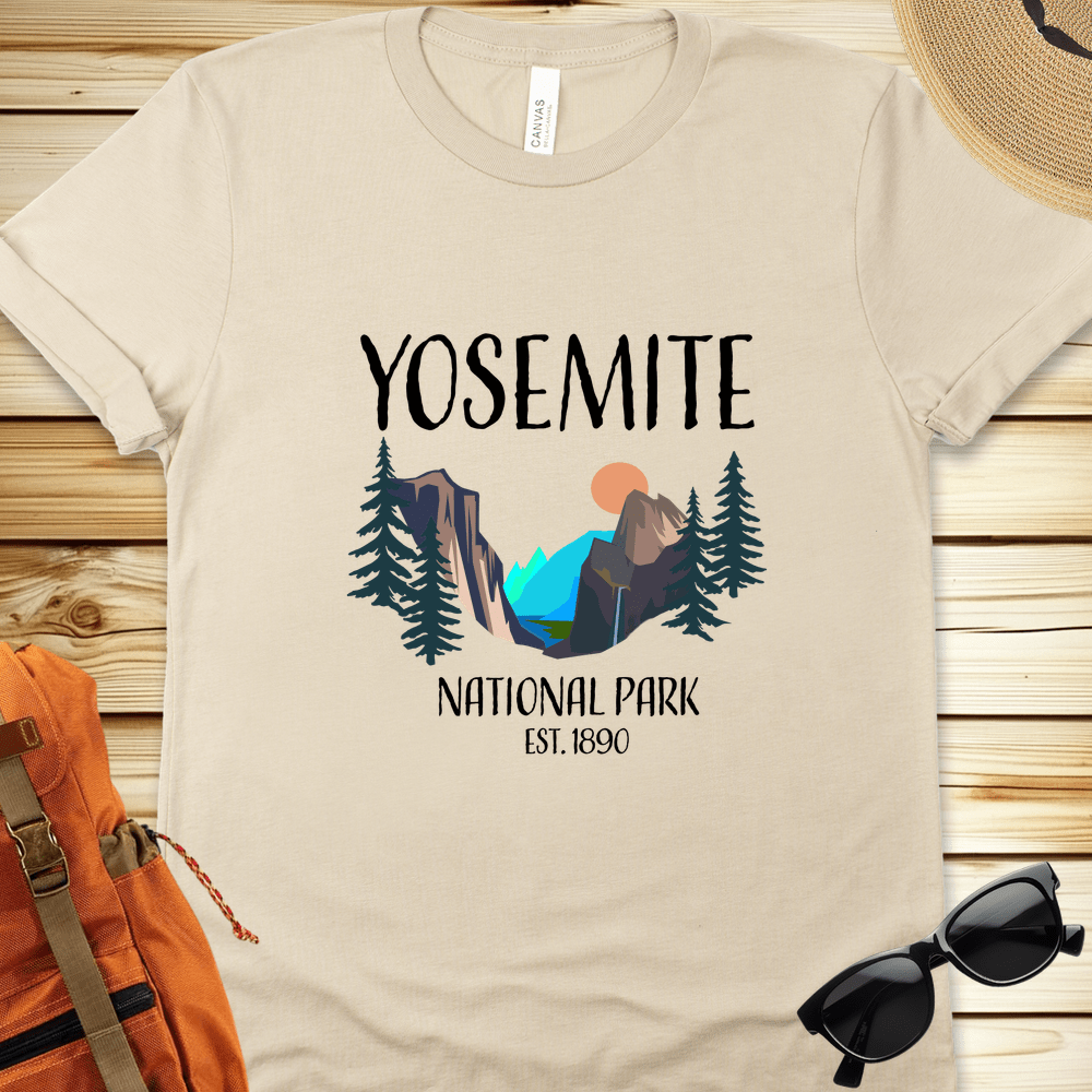 Yosemite National Park Illustration Tshirt