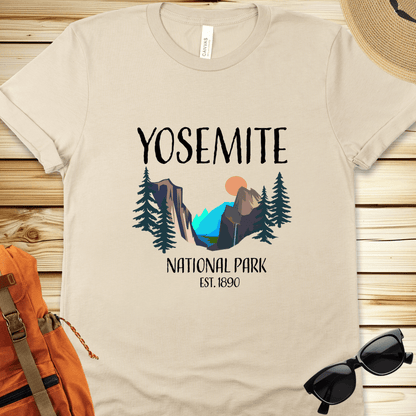 Yosemite National Park Illustration Tshirt