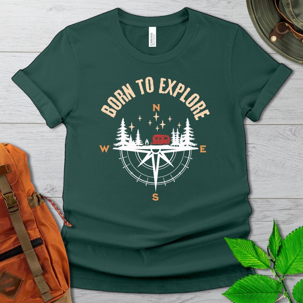 Born To Explore Camper Tshirt