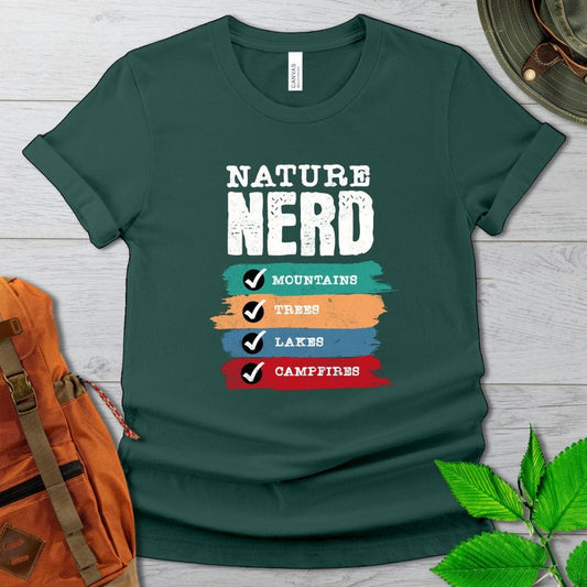 Nature Nerd Checklist Tshirt