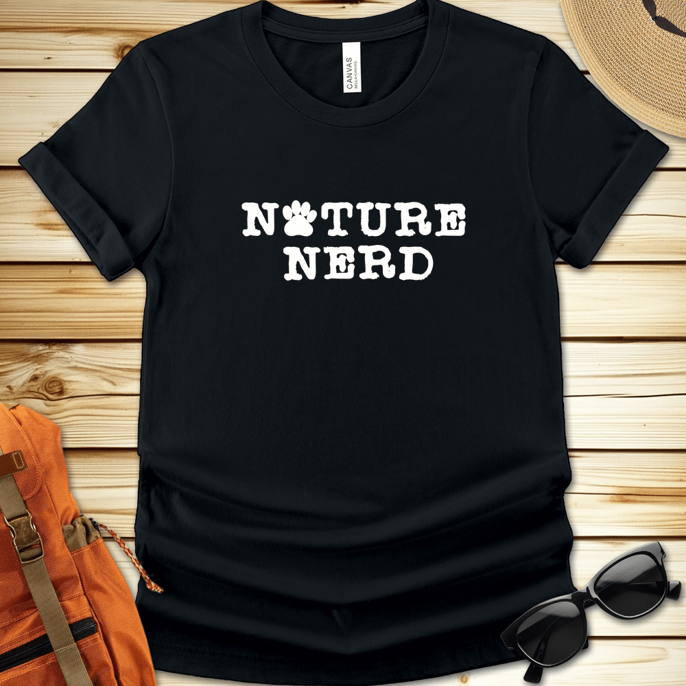 Nature Nerd Paw Print Tshirt