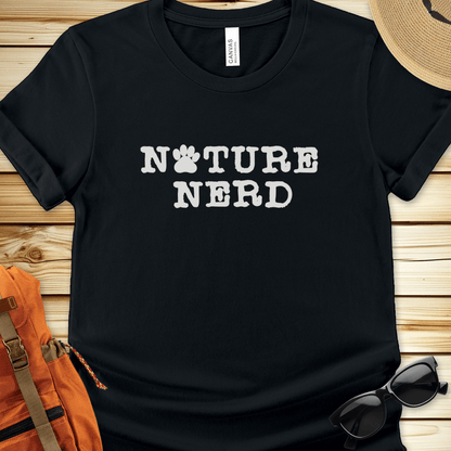 Nature Nerd Paw Print Tshirt