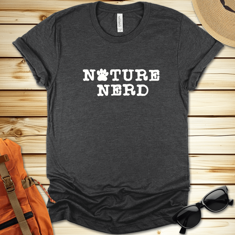 Nature Nerd Paw Print Tshirt