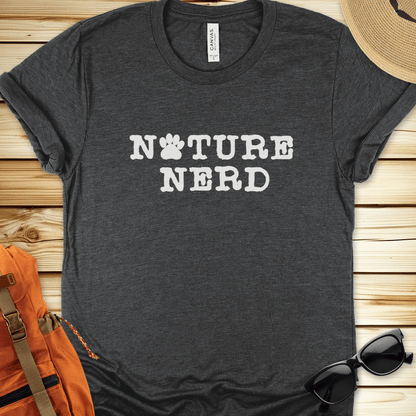 Nature Nerd Paw Print Tshirt