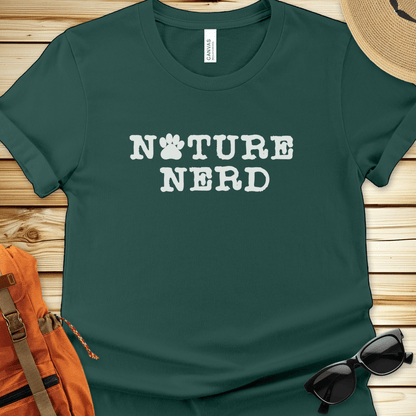 Nature Nerd Paw Print Tshirt