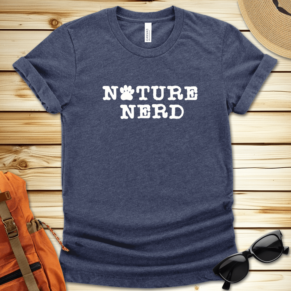 Nature Nerd Paw Print Tshirt