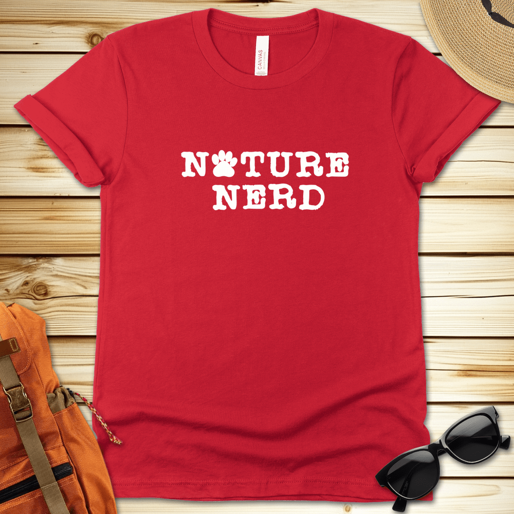 Nature Nerd Paw Print Tshirt