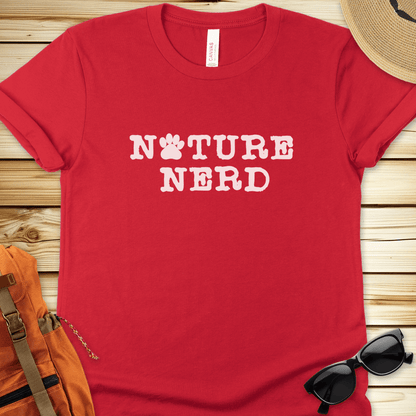 Nature Nerd Paw Print Tshirt