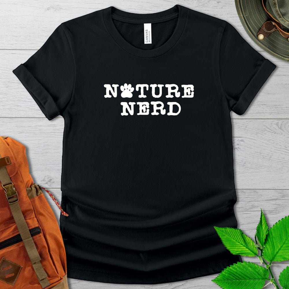 Nature Nerd Paw Print Tshirt