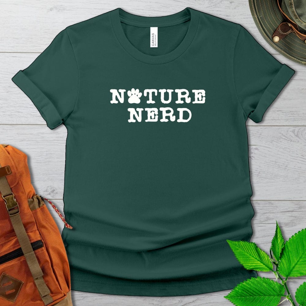 Nature Nerd Paw Print Tshirt