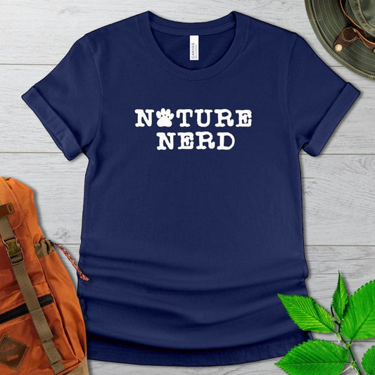 Nature Nerd Paw Print Tshirt