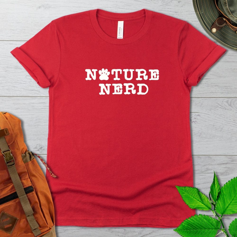 Nature Nerd Paw Print Tshirt