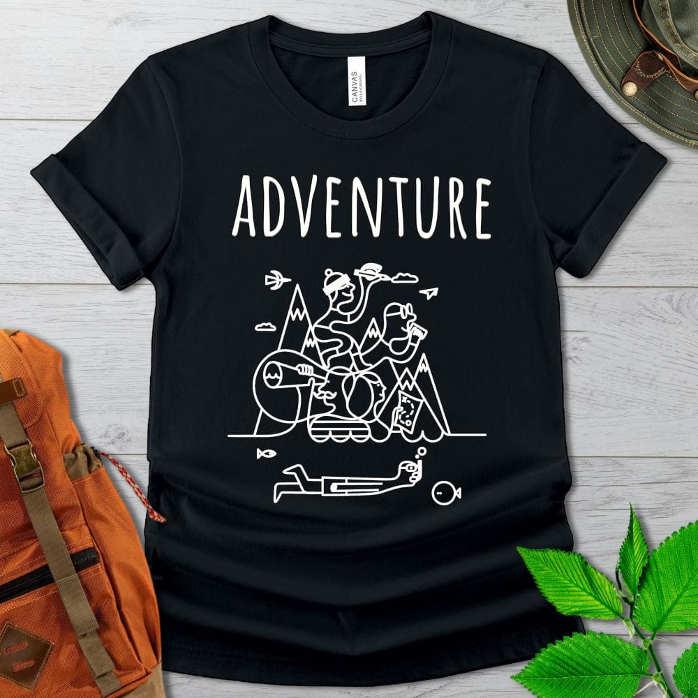 Mountain Adventure Illustration Tshirt