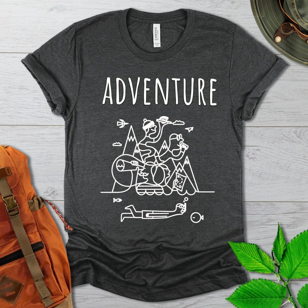 Mountain Adventure Illustration Tshirt